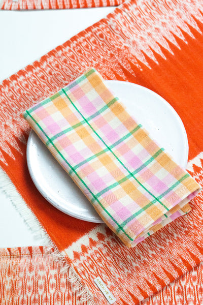 Marguerite Plaid Dinner Napkin