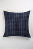 Vintage Indigo Denim Large Checkered Pillow - Archive New York
