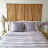 Checkered Blue and Pink Brocade Pillows - Archive New York