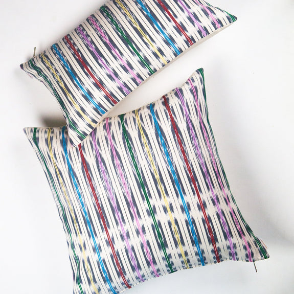 Manuela Jaspé Grey Rainbow Pillow