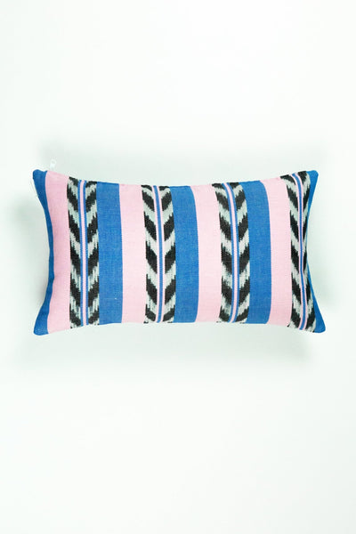 Palm Jaspe Blue & Light Pink Pillow - Archive New York