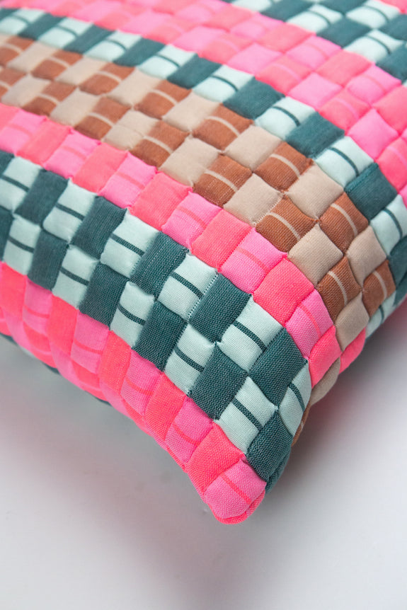 Suzani Quilted Pillow — Multi