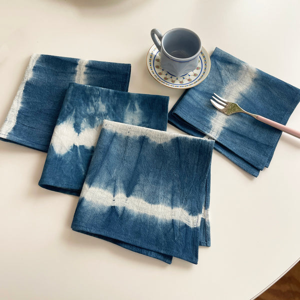 Sample Sale 2025 -- Indigo Shibori Party Napkin