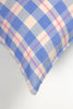 Abigail Plaid Square Pillow in Periwinkle and Pink - Archive New York