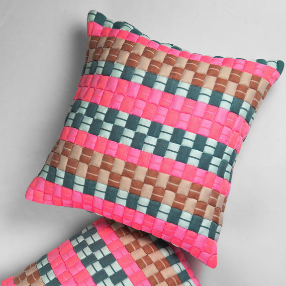 Suzani Quilted Pillow — Multi