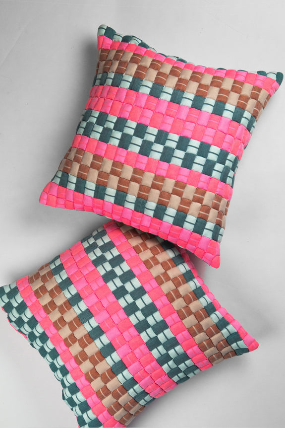 Suzani Quilted Pillow — Multi