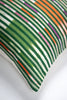 Vintage Verde Ikat Stripe Pillow - Archive New York