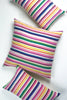 Vintage 70s Rainbow Striped Pillow - Archive New York