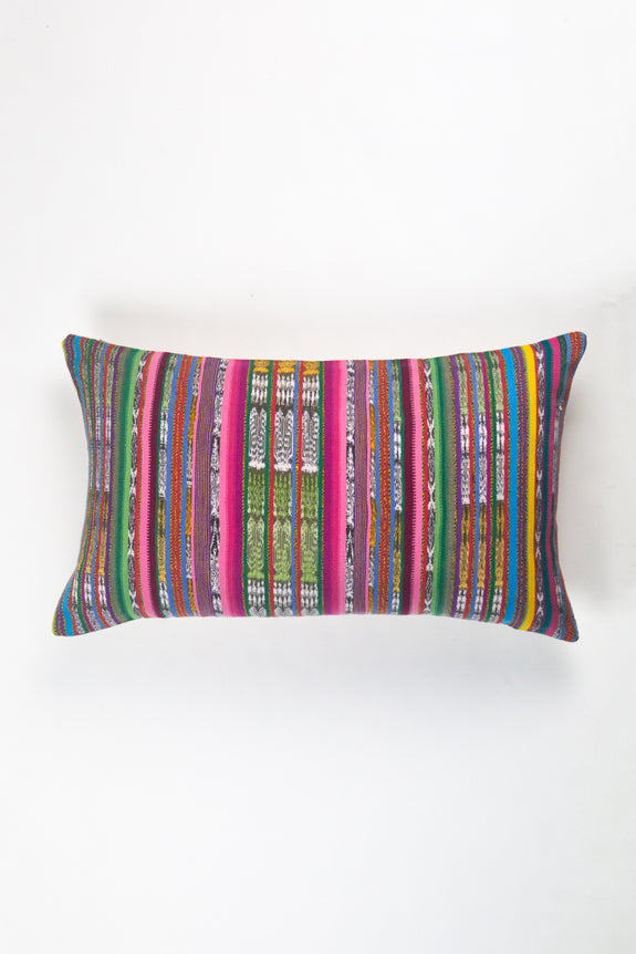 Vintage Rainbow Ikat Pillow