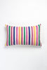 Vintage 70s Rainbow Striped Pillow - Archive New York