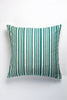 Vintage Jade Green Striped Pillow - Archive New York