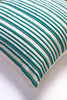 Vintage Jade Green Striped Pillow - Archive New York