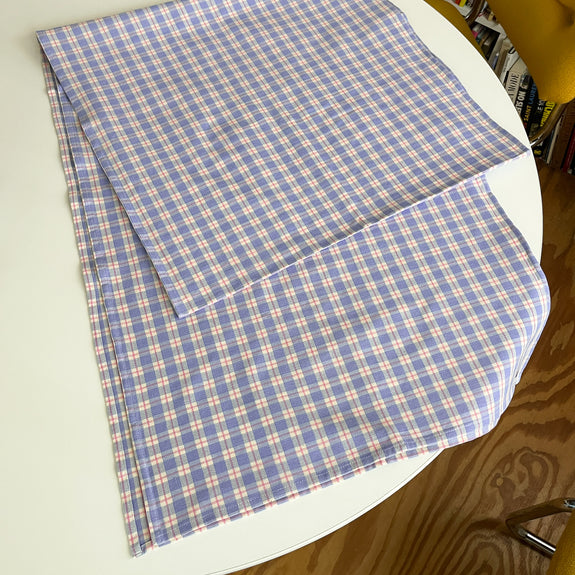 Sofia Periwinkle Plaid XL Table Runner