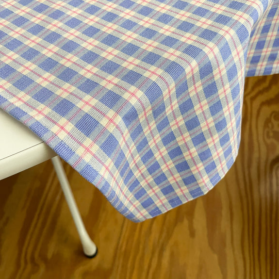 Sofia Periwinkle Plaid XL Table Runner