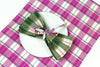 San Andres Gingham Forest & White Napkins - Archive New York