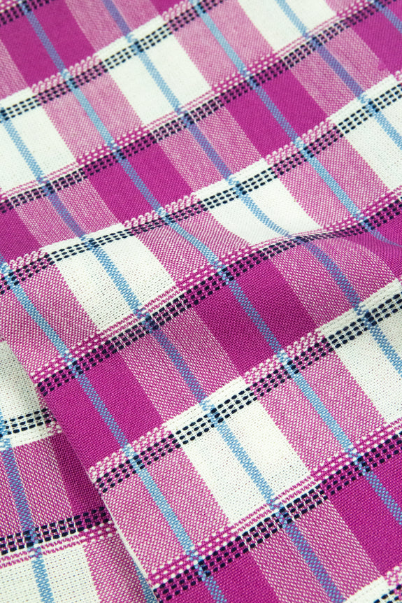 San Andres Gingham Pink & Ivory Placemat