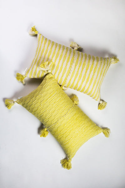 Antigua Pillow - Naturally Dyed Yellow