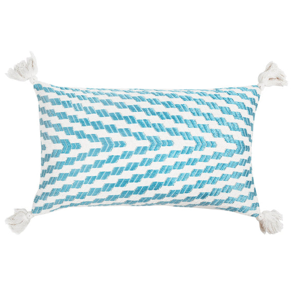 Made to order: Almolonga Blue Silk Pillow