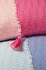 Antigua Pillow - Pink / Periwinkle Colorblocked - Archive New York