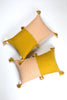 Antigua Pillow - Peach & Ochre Colorblocked - Archive New York