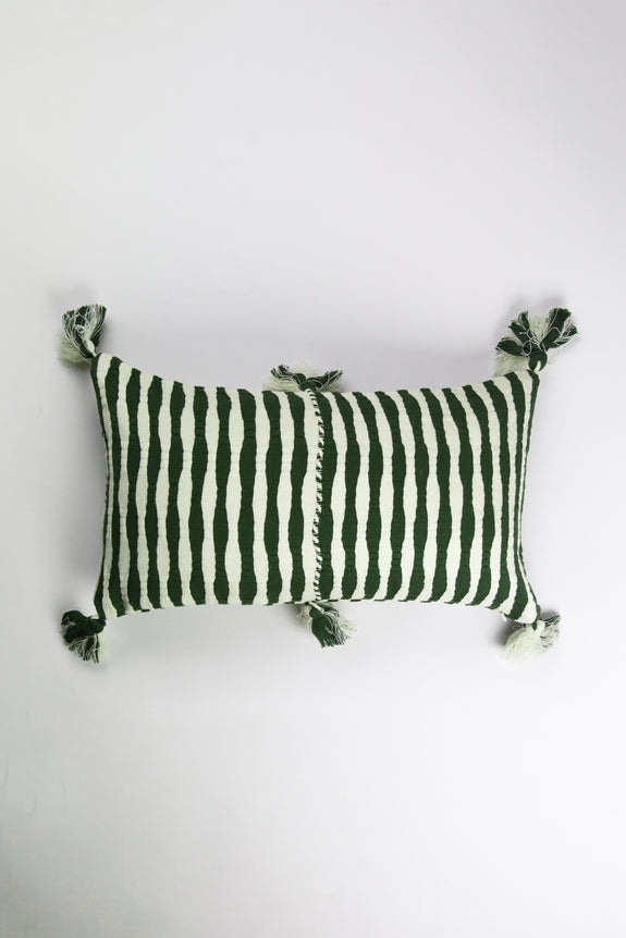 Antigua Pillow - Forest Stripe