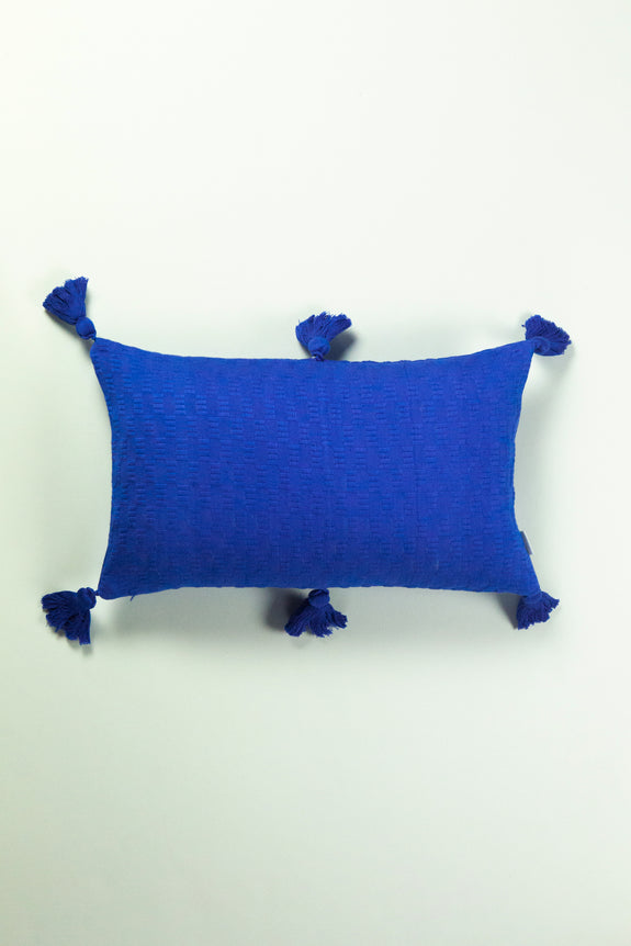 Antigua Pillow - Medium Blue Solid