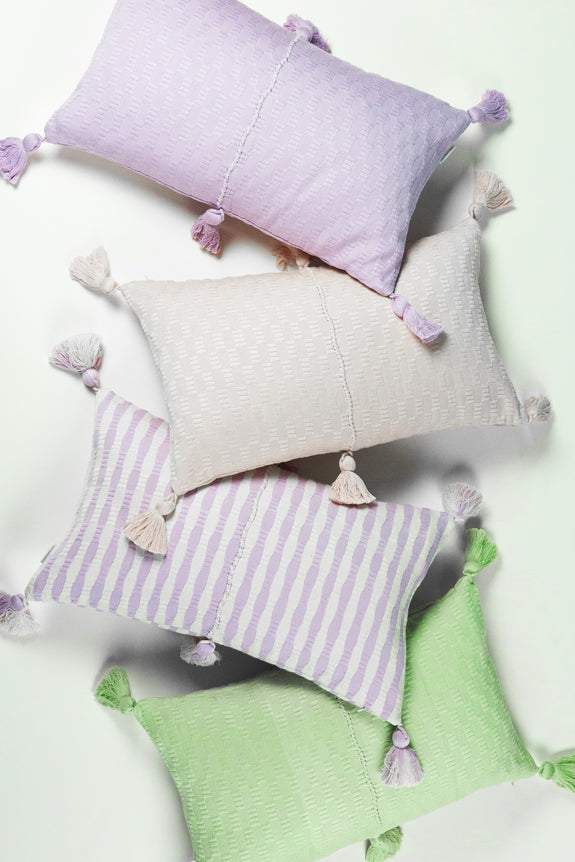 Antigua Pillow - Light Lavender Solid