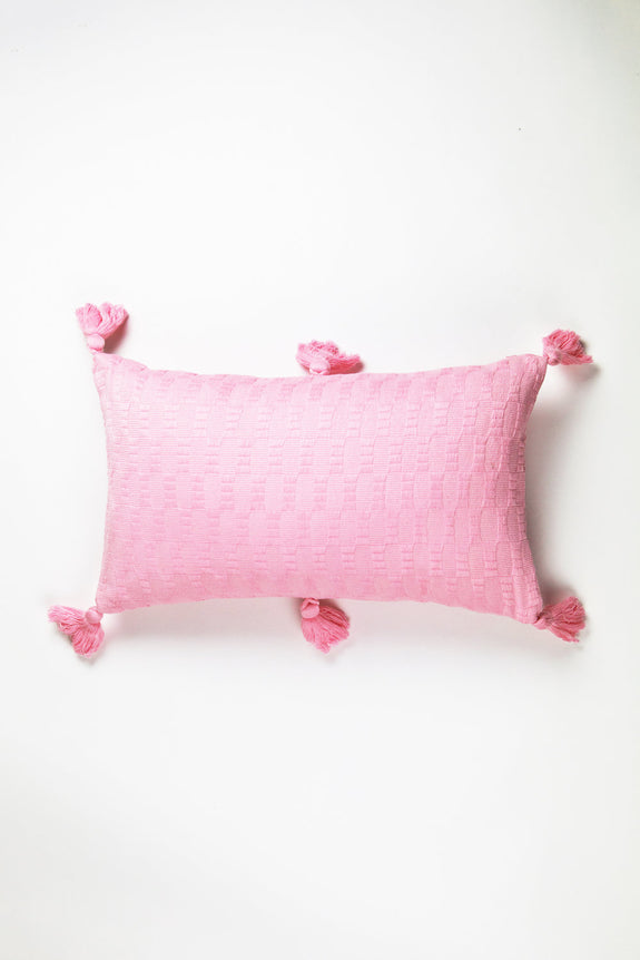 Antigua Pillow - Baby Pink Solid