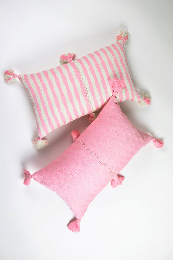Antigua Pillow - Baby Pink Solid