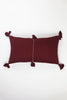 Antigua Pillow - Burgundy Stripe - Archive New York