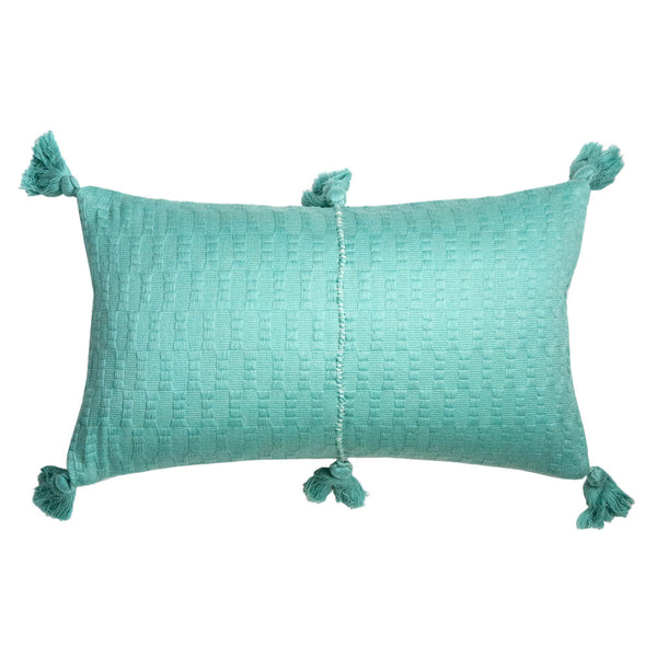 Antigua Pillow - Faded Aqua Solid