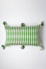 Antigua Pillow - Grass Green Stripe - Archive New York