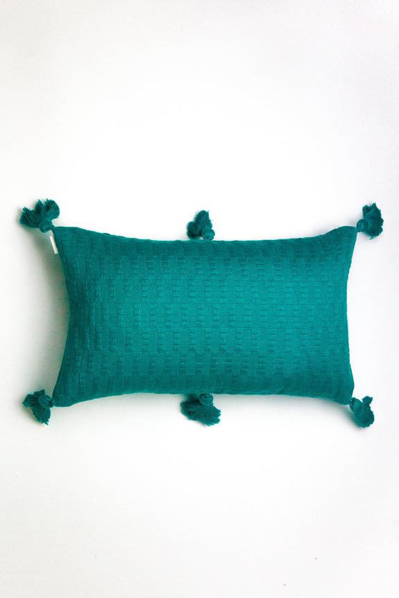 Antigua Pillow - Jade Solid