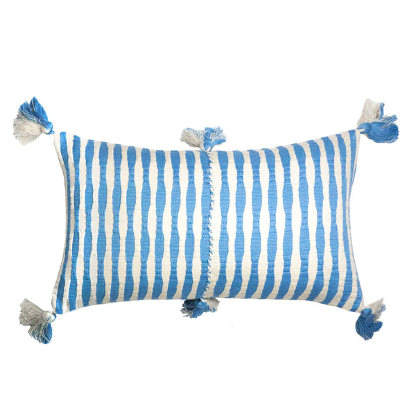 Antigua Pillow - Sky Blue Striped