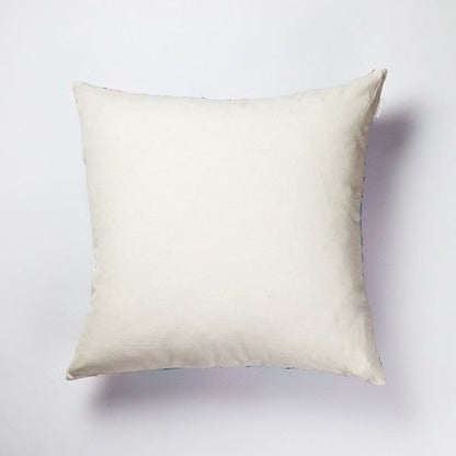 Palm Jaspe Blue & Light Pink Pillow
