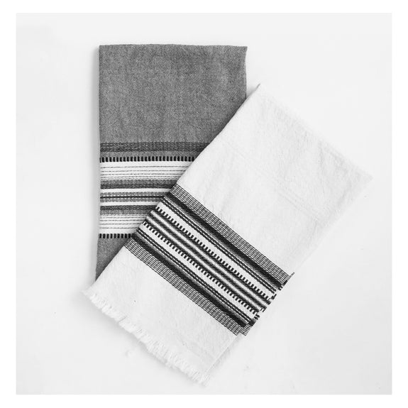 White and Black Kitchen Towel – Archive New York
