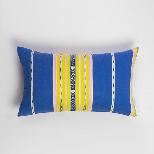 Cantel Pillow - Blue & Yellow 12"x 20"