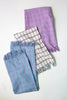 San Lucas Plaid White Kitchen Towel - Archive New York