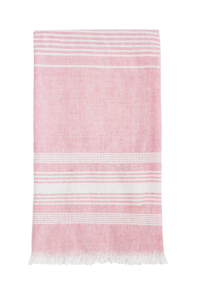 Pink Chambray Kitchen Towel
