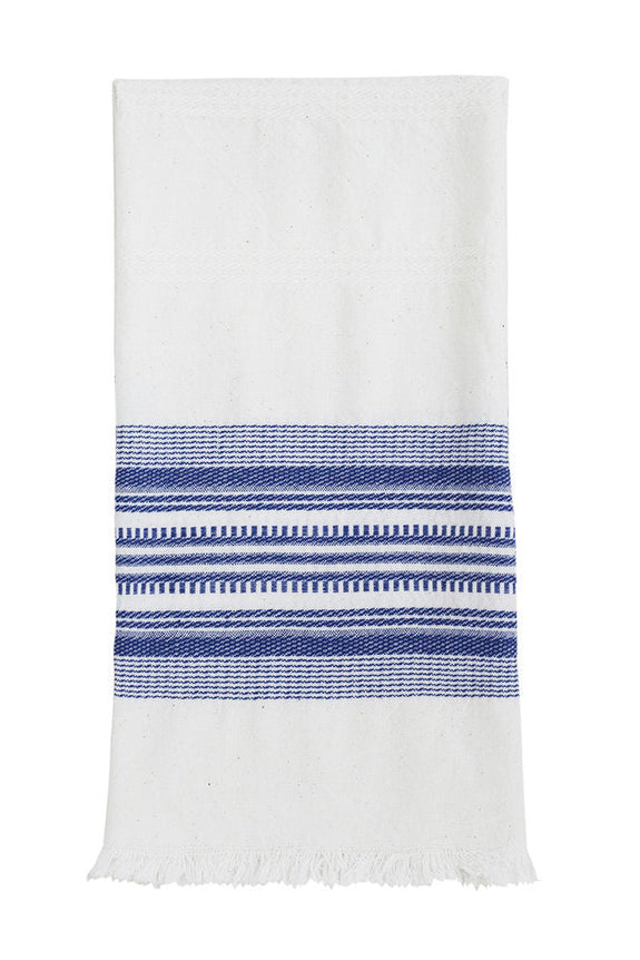 White & Blue Kitchen Towel