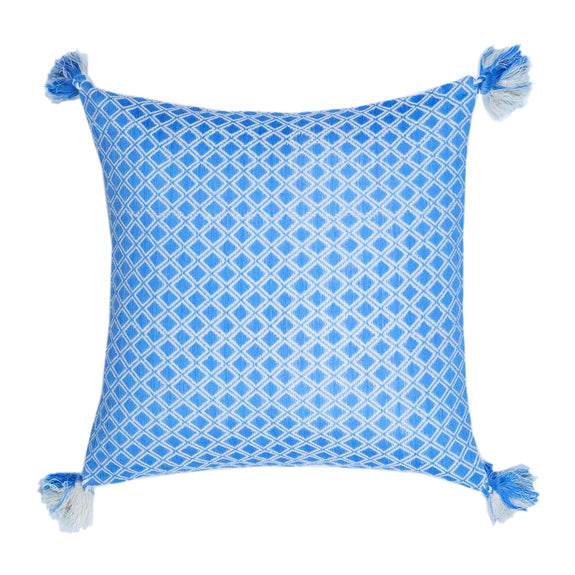 Comalapa Pillow - Sky Blue Square