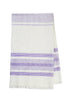 White & Lilac Kitchen Towel - Archive New York