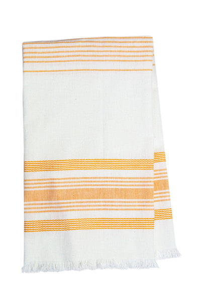 White &amp; Orange Kitchen Towel