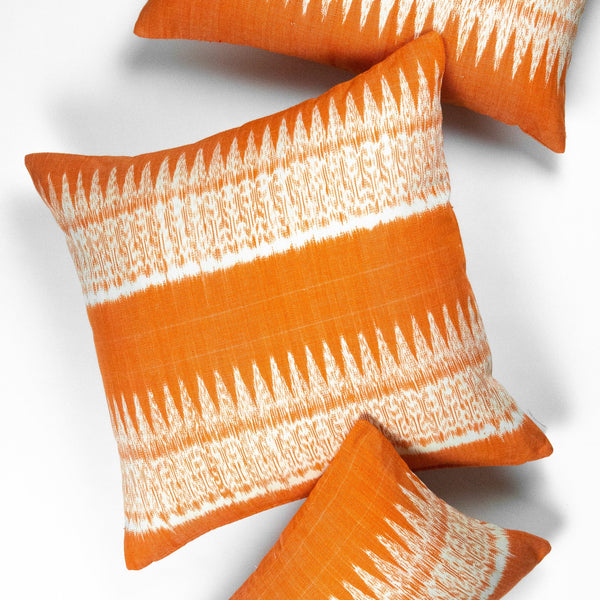 Gabriela Jaspe Pillow - Orange -  20" x 20"