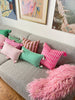 Antigua Pillow - Neon Pink and Yellow - Archive New York