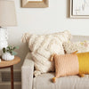 Antigua Pillow - Peach & Ochre Colorblocked - Archive New York