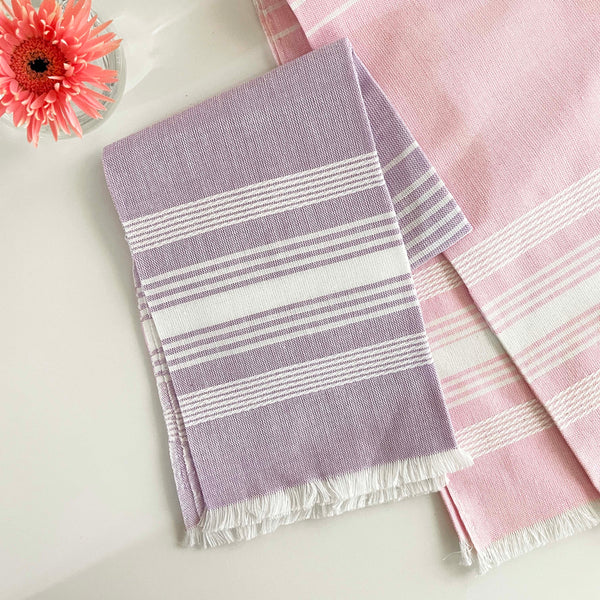 Light Lavender Chambray Kitchen Towel