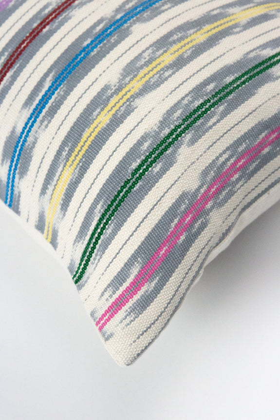 Manuela Jaspé Grey Rainbow Pillow