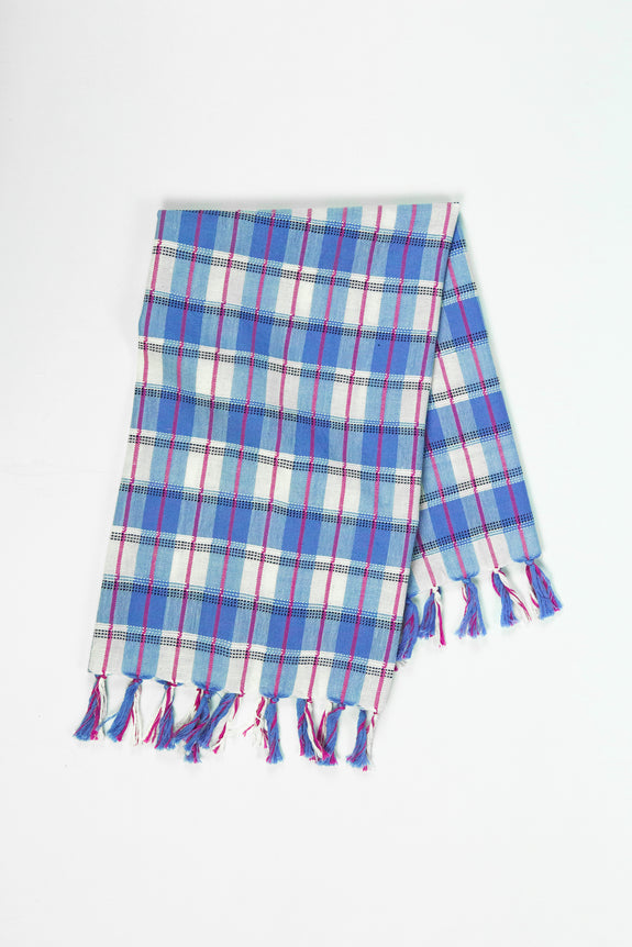 San Andres Blue & White Gingham Kitchen Towel