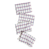 San Lucas Plaid White Cocktail Napkins Set of 4 - Archive New York